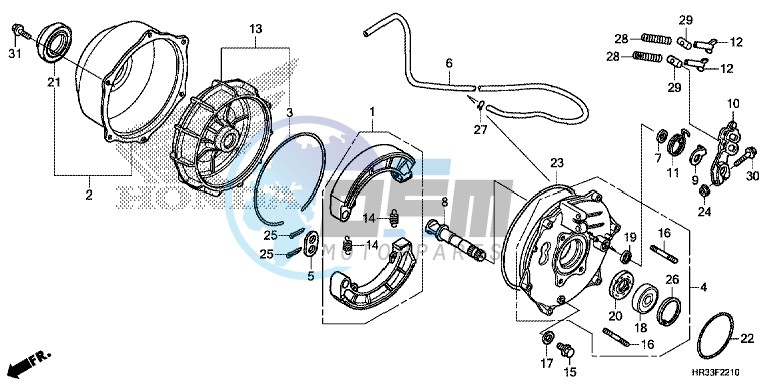 REAR BRAKE PANEL