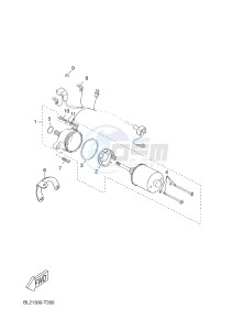 YP125RA X-MAX 125 ABS (BL21 BL21 BL21 BL21) drawing STARTING MOTOR