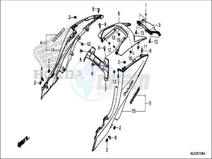 NC750JH Europe Direct - (ED) drawing REAR COWL