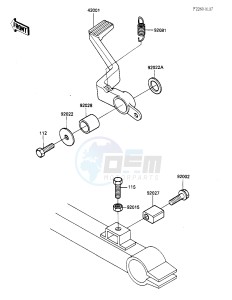 ZX 900 A [NINJA] (A1-A2) NINJA 900 drawing BRAKE PEDAL