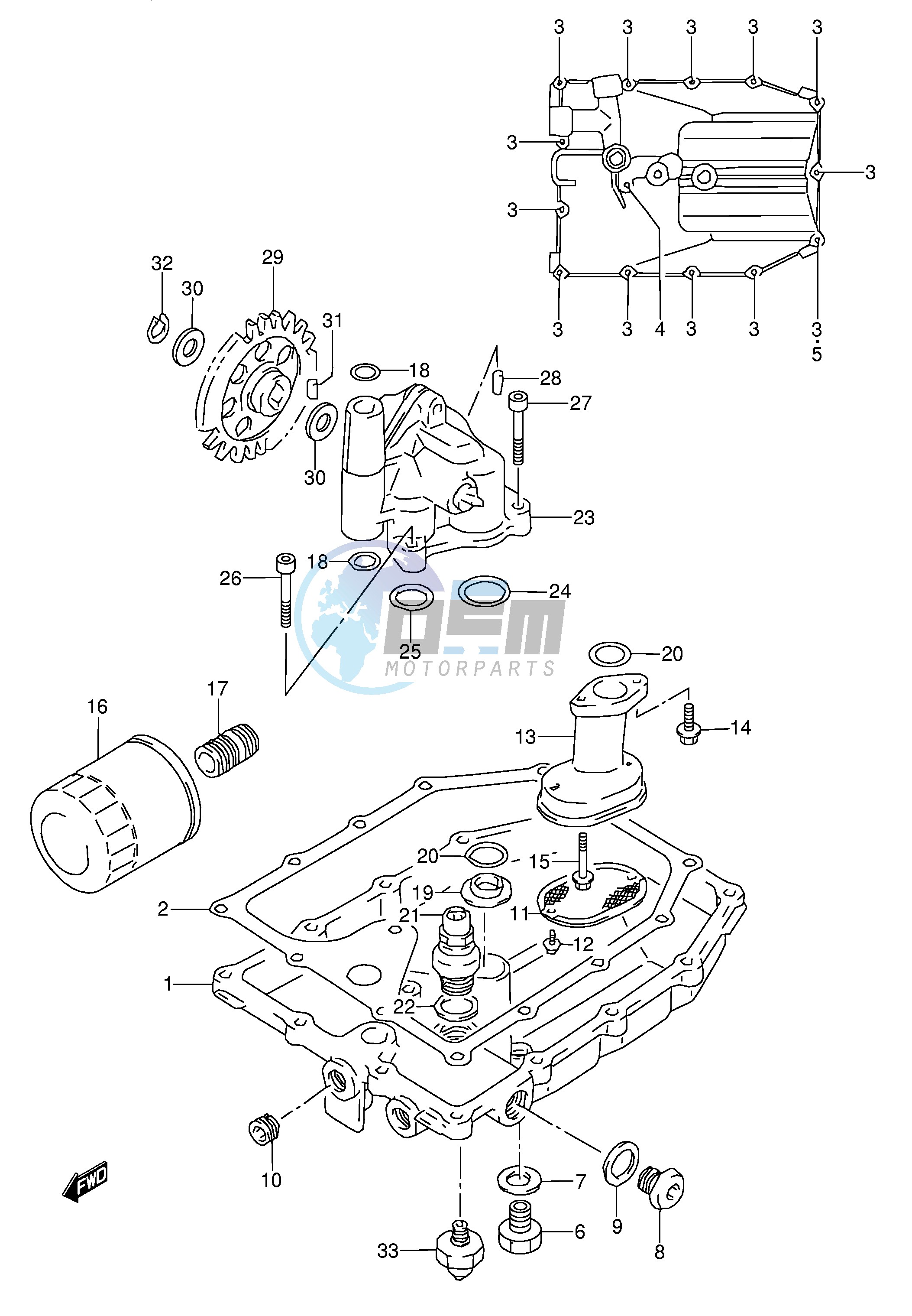 OIL PAN - OIL PUMP