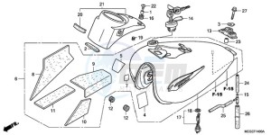 VT750C9 Australia - (U / MK) drawing FUEL TANK