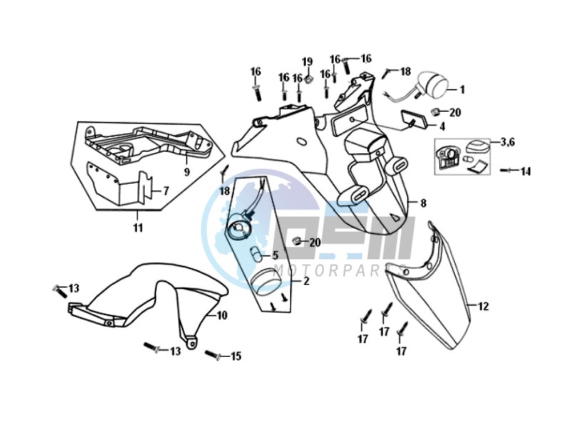 REAR FENDER - MUDGUARD -