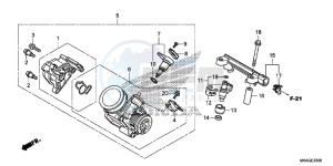 NC750SAG NC750S Europe Direct - (ED) drawing THROTTLE BODY