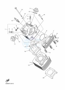 YBR125ESD (3D9B) drawing CYLINDER