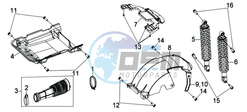 REAR FENDER /REAR SUSPENSION