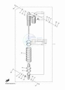 WR450F (BDBC) drawing REAR SUSPENSION