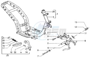 Runner 50 SP drawing Chassis - Central stand