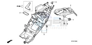 CB1000RC drawing REAR FENDER