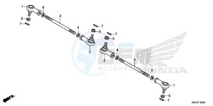 TRX500FE2G TRX500 Europe Direct - (ED) drawing TIE ROD