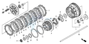 CB1300S CB1300SUPER FOUR drawing CLUTCH