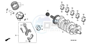 CB600FAC drawing CRANKSHAFT/ PI STON