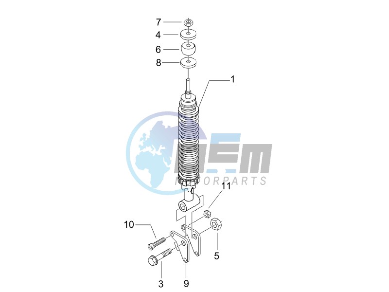 Rear suspension - Shock absorbers