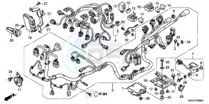 CBR600FAC drawing WIRE HARNESS