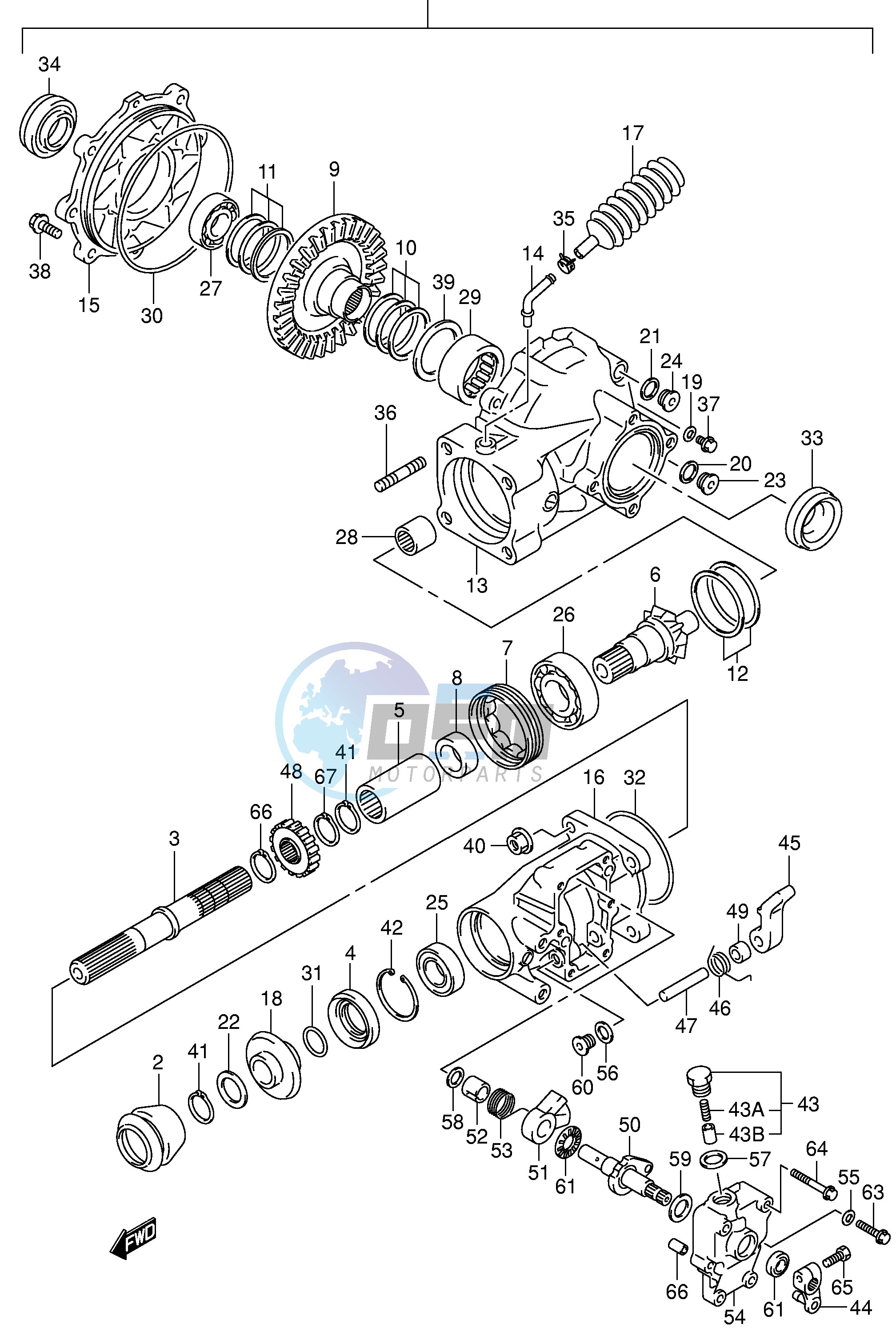 FINAL BEVEL GEAR (REAR)