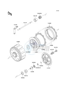 KX 250 M (M2) drawing CLUTCH