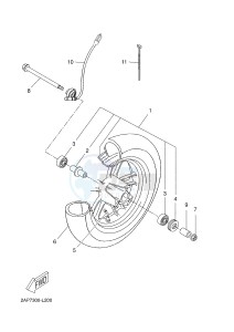 YN50 OVETTO (2APE) drawing FRONT WHEEL