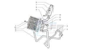 Ark LC Blue-Silver 125 drawing Cooling system