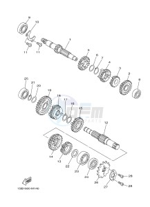 YBR125EGS (43BE) drawing TRANSMISSION