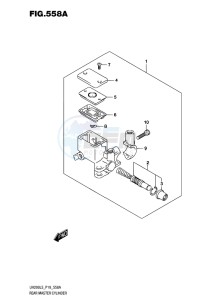 UH200 ABS BURGMAN EU drawing REAR MASTER CYLINDER