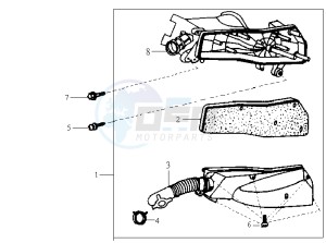 JET 50 KH ENGINE drawing AIRFILTER