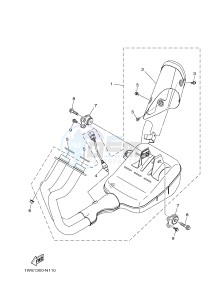 MT07 700 (1WS7 1WS9) drawing EXHAUST