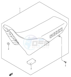 DR-Z250 (E24) drawing SEAT (MODEL K1)