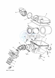 YFM700FWBD KODIAK 700 EPS (BGFN) drawing INTAKE