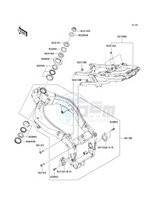 ZX 600 M [NINJA ZX-6RR] (M1) [NINJA ZX-6RR] drawing FRAME