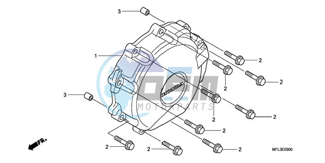 A.C. GENERATOR COVER (CBR 1000RR)