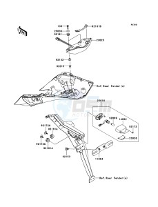 Z1000SX ZX1000GCF FR GB XX (EU ME A(FRICA) drawing Taillight(s)