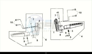 MAXSYM 400I (LZ40W1Z1-EU) (M2) drawing L-R PILLION STEP