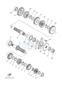 WR250F (1HC6 1HC7 1HC8) drawing TRANSMISSION