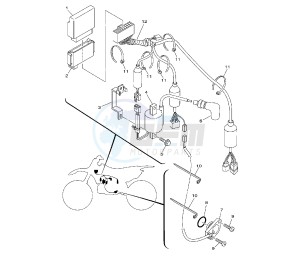 YZ LC 250 drawing ELECTRICAL DEVICES