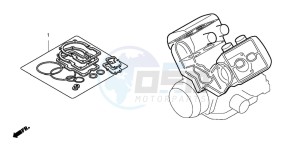 VF750C2 drawing GASKET KIT A