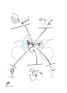 YZ450FX (B912 B913 B914 B914 B915) drawing ELECTRICAL 1