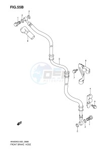 AN400 (E2) Burgman drawing FRONT BRAKE HOSE (AN400SK5 SK6)