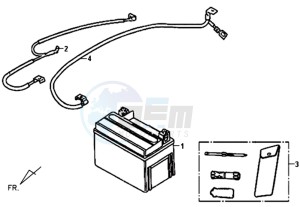 FIDDLE II 50 drawing BATTERY / TOOLKIT