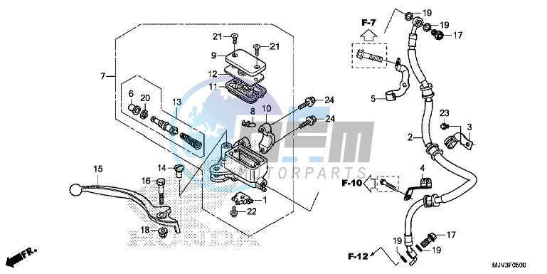 FRONT BRAKE MASTER CYLINDER (STD)