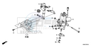 TRX500FM2H Europe Direct - (ED) drawing STEERING SHAFT (EPS)