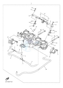 YZF-R1M 998 R4 (2KSE) drawing INTAKE 2