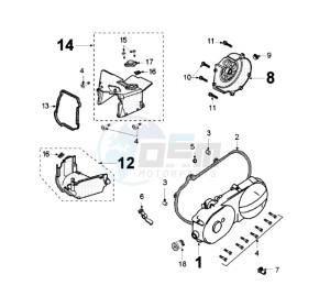 KISBEE A drawing CRANKCASE COVER