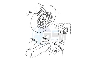 BW'S 50 drawing REAR WHEEL