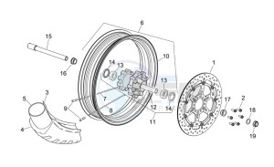 Pegaso Strada-Trail 650 ie drawing Front wheel III