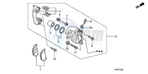 SH1259 ED / 2ED drawing REAR BRAKE CALIPER (SH1259/1509)