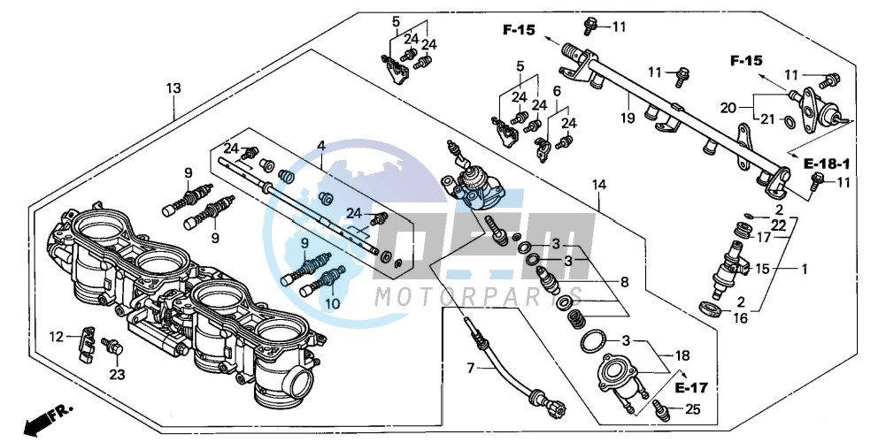 THROTTLE BODY (ASSY.) (CBR900RRY,1/RE1)