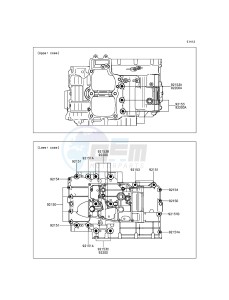 ER-6N ER650ECF XX (EU ME A(FRICA) drawing Crankcase Bolt Pattern