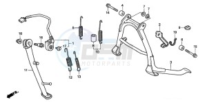 CB750F2 SEVEN FIFTY drawing STAND