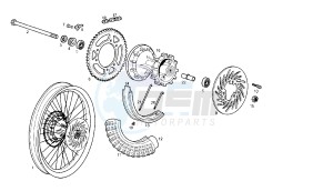 SENDA R DRD - BLACK DEVIL 2A EDIZIONE - 50 CC VTHSR1A2A drawing REAR WHEEL