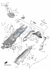 NIKEN GT MXT850D (B5B1) drawing REAR FENDER